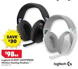 Harvey Norman Logitech G G321 LIGHTSPEED Wireless Gaming Headset offer
