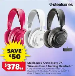 Harvey Norman SteelSeries Arctis Nova 7X Wireless Gen 2 Gaming Headset offer