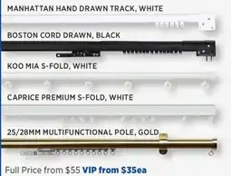 Spotlight 25/28MM Multifunctional Pole, Gold offer