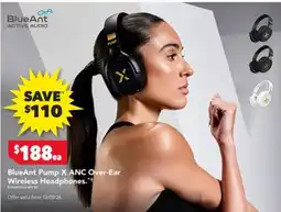 Harvey Norman BlueAnt Pump X ANC Over-Ear Wireless Headphones offer