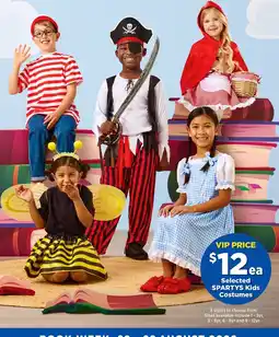 Spotlight Selected SPARTYS Kids Costumes offer