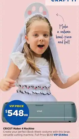 Spotlight Cricut Maker 4 Machine offer