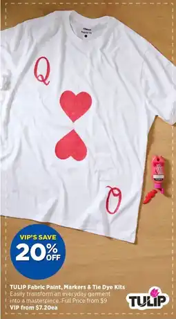 Spotlight TULIP Fabric Paint, Markers & Tie Dye Kits offer