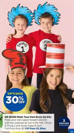 Spotlight DR SEUSS Make Your Own Dress Up Kits offer