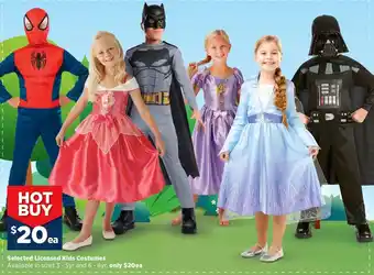 Spotlight Selected Licensed Kids Costumes offer