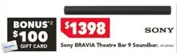 Harvey Norman Sony Bravia Theatre Bar 9 Soundbar offer