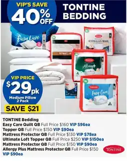 Spotlight Tontine Bedding offer