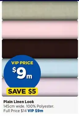 Spotlight Plain Linen Look offer