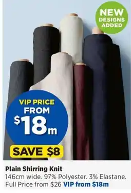 Spotlight Plain Shirring Knit offer