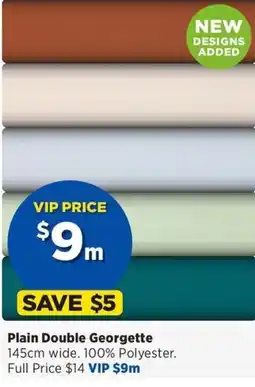 Spotlight Plain Double Georgette offer