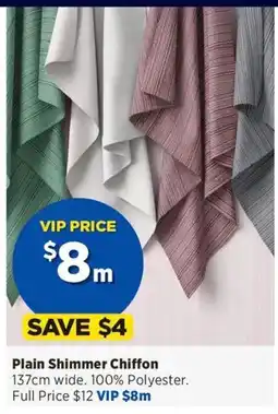 Spotlight Plain Shimmer Chiffon offer