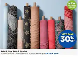 Spotlight Print & Plain Satin & Sequins offer