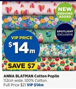 Spotlight Anna Blatman Cotton Poplin offer