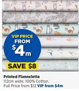 Spotlight Printed Flannelette offer