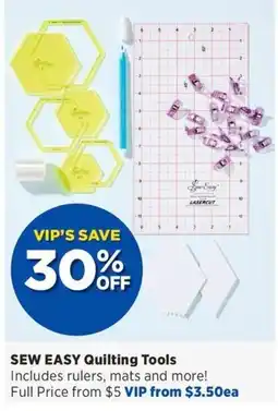 Spotlight SEW EASY Quilting Tools offer