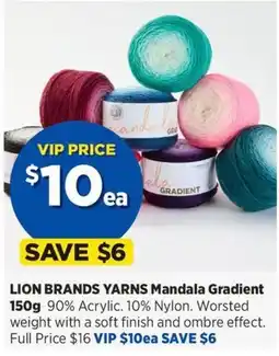 Spotlight Lion Brands Yarns Mandala Gradient offer
