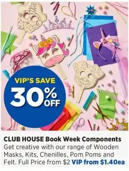Spotlight Club House Book Week Components offer