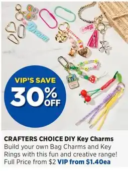 Spotlight Crafters choice diy key charms offer