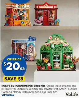 Spotlight Rolife By Robotime Mini Shop Kits offer