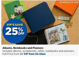 Spotlight Albums, Notebooks and Planners offer