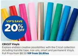 Spotlight Cricut Vinyls offer