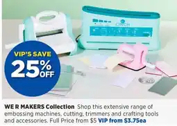 Spotlight Cinch embossing machines, cutting, trimmers and crafting tools and accessories offer