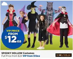 Spotlight Spooky Hollow Costumes offer