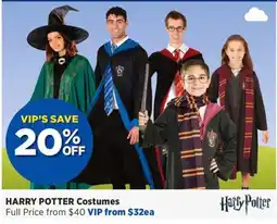 Spotlight Harry Potter Costumes offer