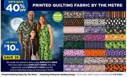 Spotlight Printed Quilting Fabric By The Metre offer