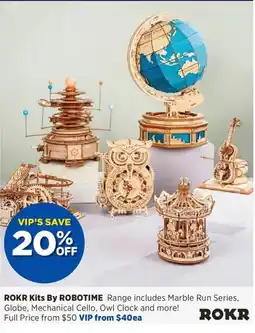 Spotlight ROKR Kits By Robotime offer
