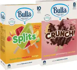 IGA Bulla Ice Cream Sticks 8-14 Pack or Chupa Chups Mini Ice Cream Sticks 10 Pack Selected Varieties offer