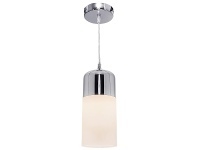 LivingStyles Ollie Metal & Glass Pendant Light, Chrome offer