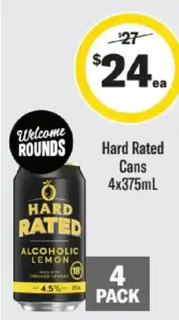 Liquorland Hard Rated Alcoholic Lemon offer