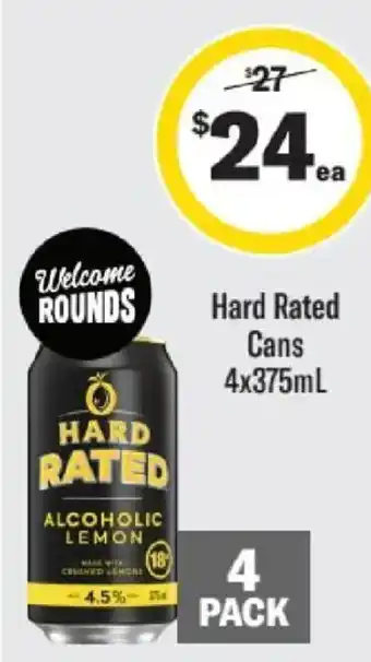 Liquorland Hard Rated Alcoholic Lemon offer