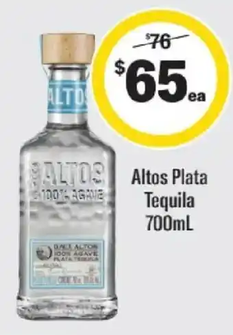 Liquorland Altos Plata Tequila offer