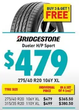 Bob Jane T-Marts Bridgestone Dueler H/P Sport offer