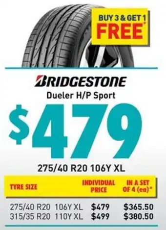 Bob Jane T-Marts Bridgestone Dueler H/P Sport offer