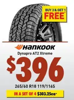 Bob Jane T-Marts Hankook Dynapro AT2 Xtreme offer