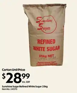 C-Store Distribution Sunshine Sugar Refined White Sugar offer