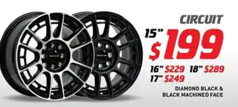 Bob Jane T-Marts Circuit Diamond Black & Black Machined Face offer