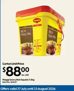 C-Store Distribution Maggi Gravy Rich Square offer