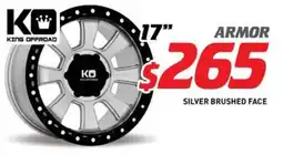 Bob Jane T-Marts King Offroad Armor 17" Silver Brushed Face offer