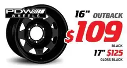 Bob Jane T-Marts PDW WHEELS 16" OUTBACK offer