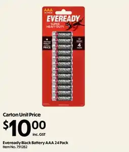 C-Store Distribution Eveready Black Battery AAA offer