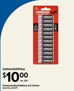 C-Store Distribution Eveready Black Battery AA offer