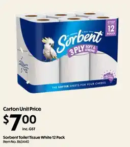 C-Store Distribution Sorbent Toilet Tissue White offer