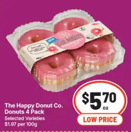 IGA The Happy Donut Co. Donuts 4 Pack offer