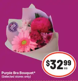 IGA Purple Bra Bouquet offer