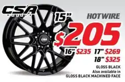 Bob Jane T-Marts CSA Wheels 15" Hotwire offer