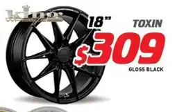 Bob Jane T-Marts King Wheels Toxin 18" Gloss Black offer